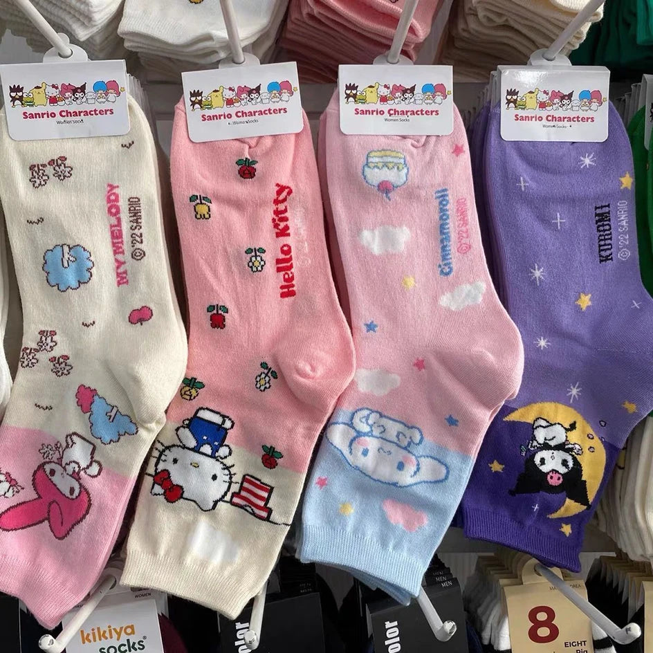 Kawaii Hello Kitty Socks | Peaches Premium Store