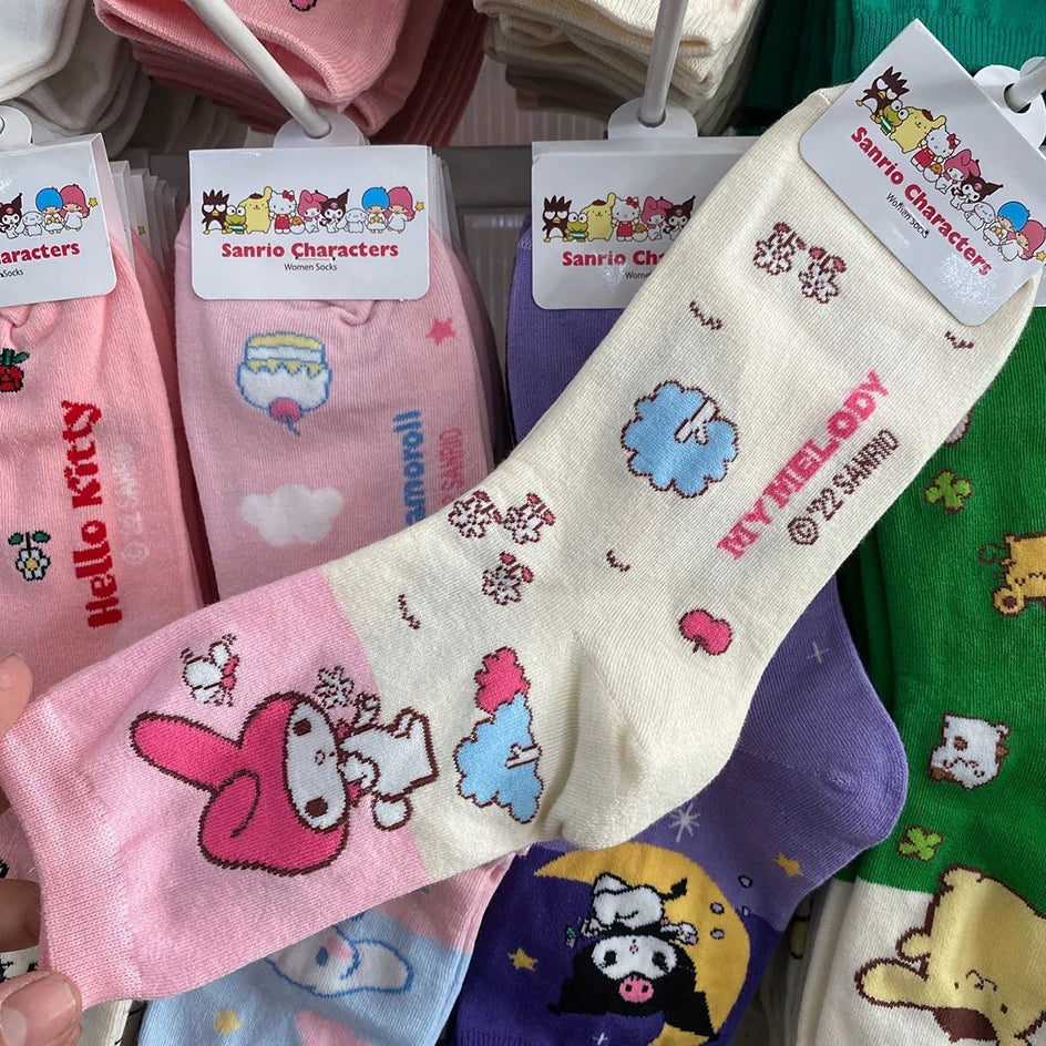 Kawaii Hello Kitty Socks | Peaches Premium Store